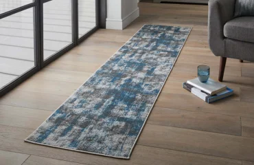 Elegant floor runner rug for hallways