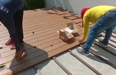 Outdoor WPC deck installation service