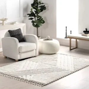 Risette Geometric Shaggy Rug