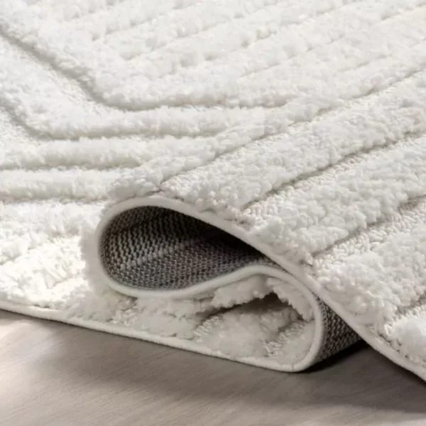 Risette Geometric Shaggy Rug img 1