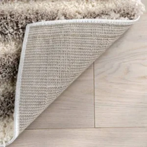 Rose Geometric Shaggy Rug img 2
