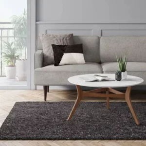 Salt Pepper Shaggy Rug