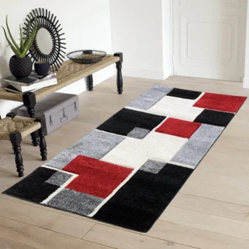 Soft wool floor runner rug for comfort