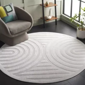 Stella Power Loomed Round Rug