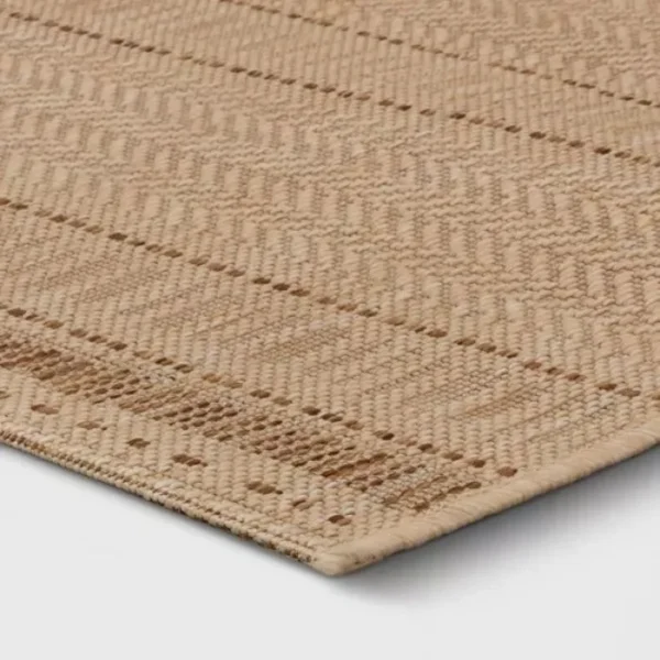 Stitched Stripe Outdoor Rug img 1