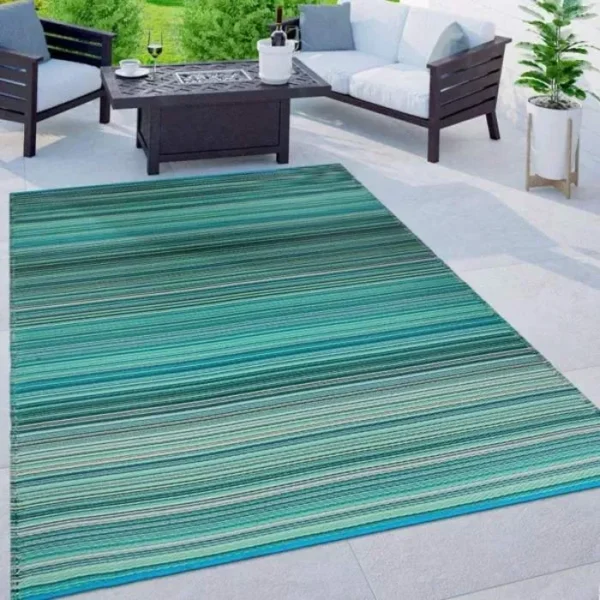 Stripe Contemporary Outdoor Rug