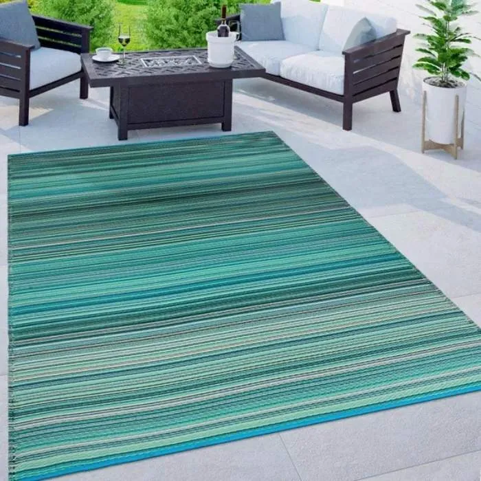 Stripe Contemporary Outdoor Rug