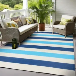 Stripe Reversible Outdoor Rug