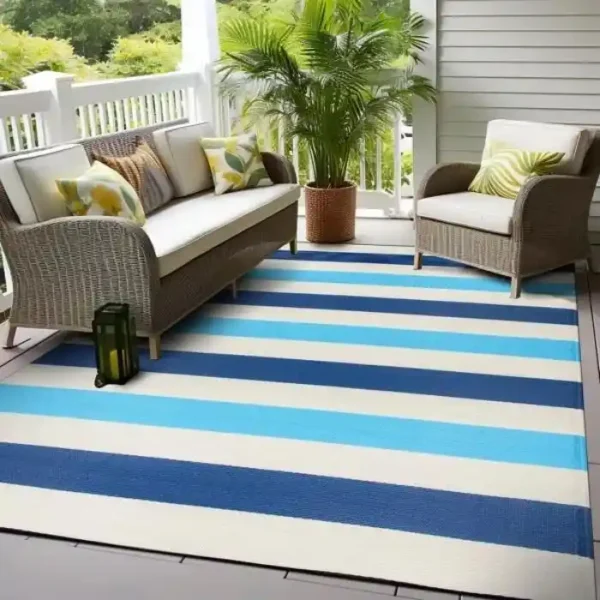 Stripe Reversible Outdoor Rug