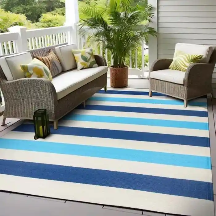 Stripe Reversible Outdoor Rug