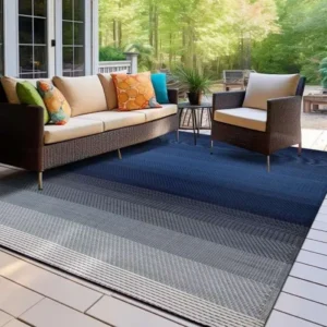 Stripe Shade Outdoor Rug