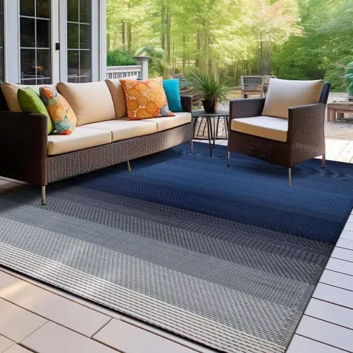 Stripe Shade Outdoor Rug