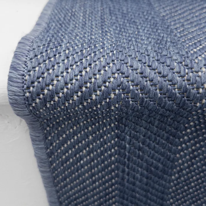 Stripes Blue Stair Carpet image 2