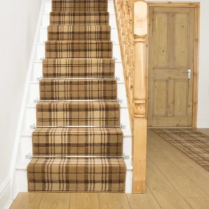 Tartan Gold Stair Carpet