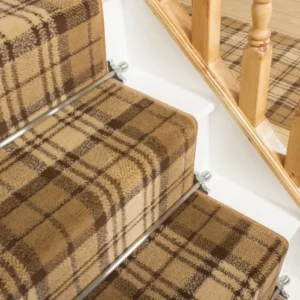Tartan Gold Stair Carpet image 2