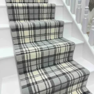 Tartan Grey Stair Runner image 3