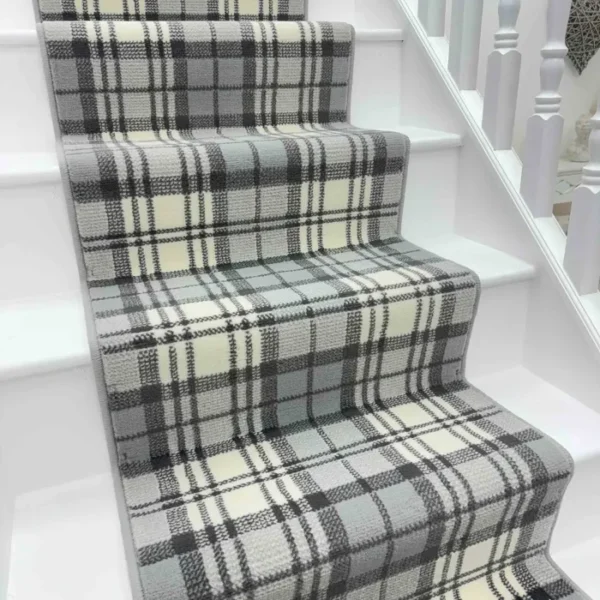 Tartan Grey Stair Runner image 3
