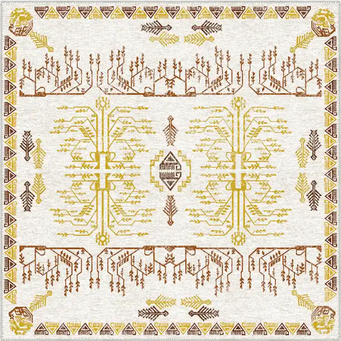 Tigris Yellow & Orange Turkish Rugs Dubai
