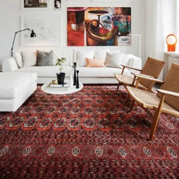 Persian Carpets Dubai 27 Traditional Persian carpet installation in modern interior