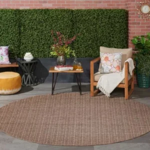 Tulum Striped Indoor Round Rug