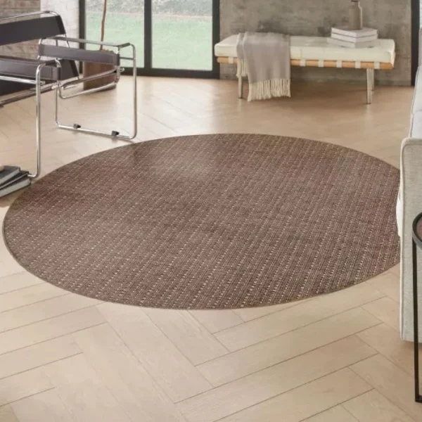 Tulum Striped Indoor Round Rug img 1
