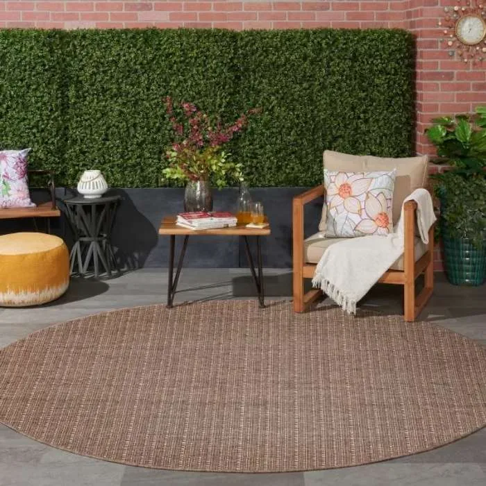 Tulum Striped Indoor Round Rug