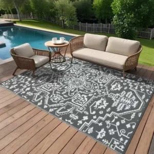 Vintage Medallion Outdoor Rug