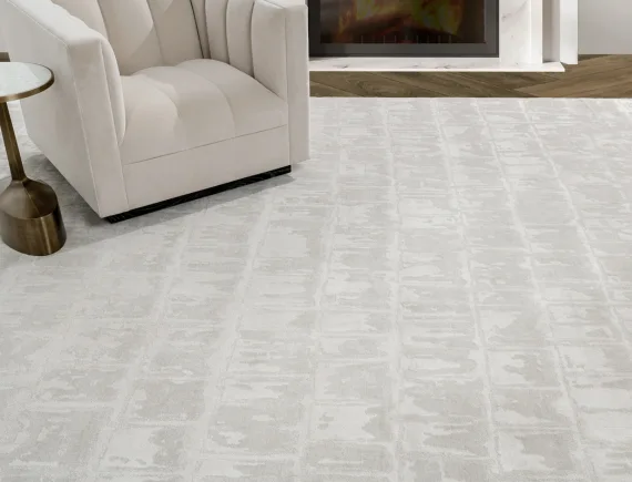 White Silk Carpet Dubai