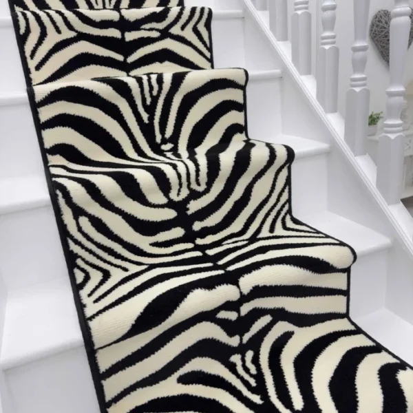 Zebra Print Stair Runner image 3