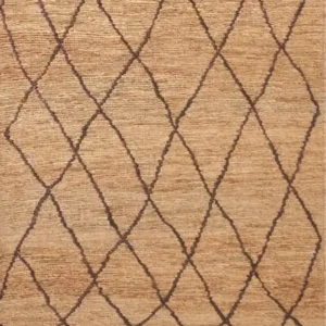 Zohra Diamond Pure Jute Rug