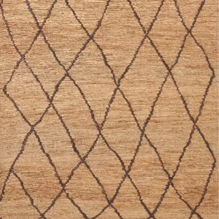 Zohra Diamond Pure Jute Rug