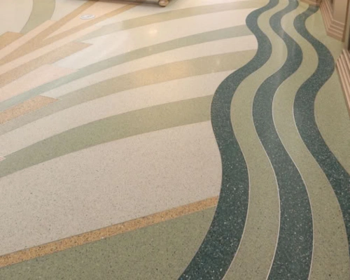 Highway rest area flooring