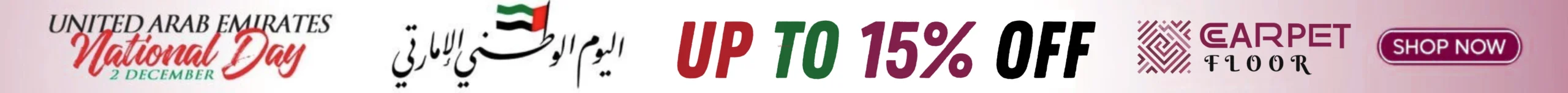 National Day Offer Banner Carpet Floor