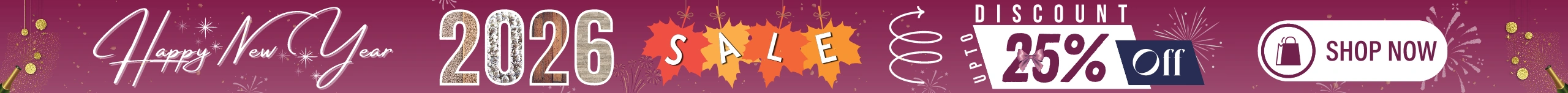 New Year Banner For Carpet Floor