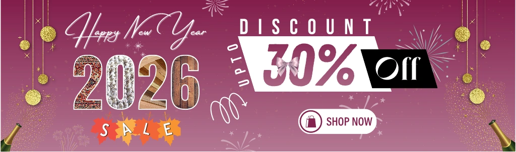 New Year Discount Banner for Mobile Carpet Floor