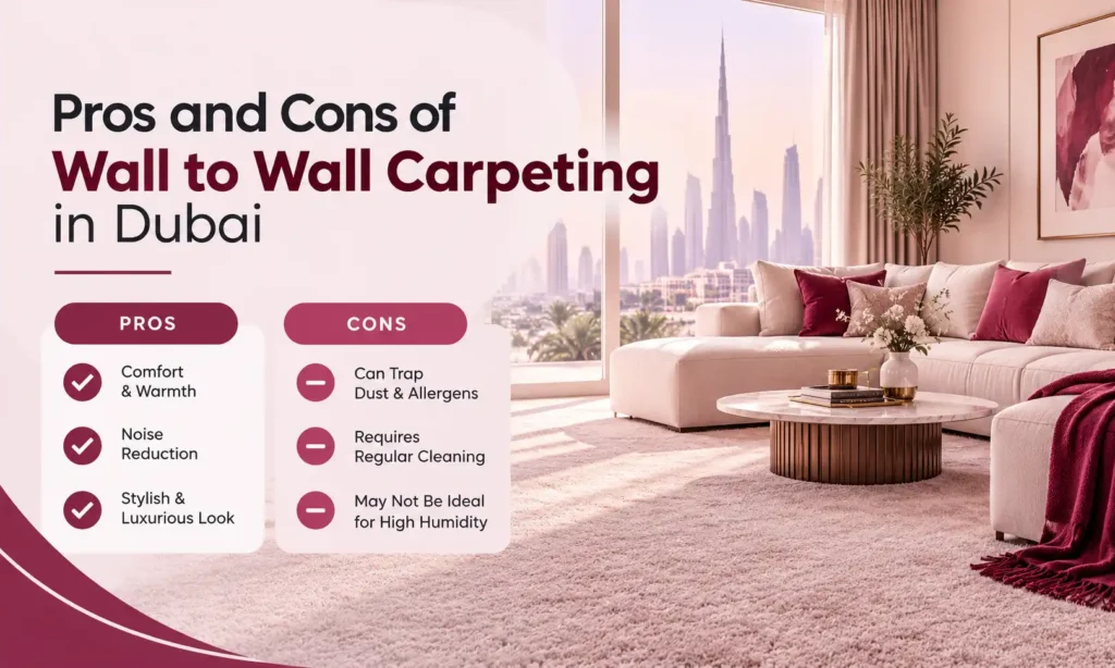 Pros and Cons of Wall to Wall Carpeting in Dubai