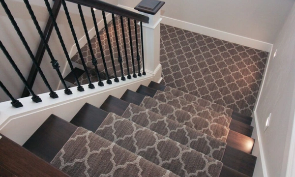Patterned Stair Carpet