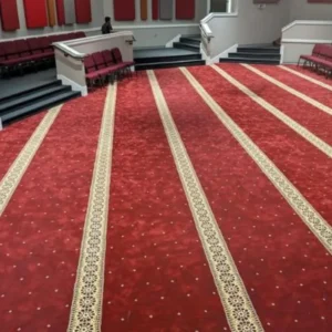 Red Border Masjid Carpet