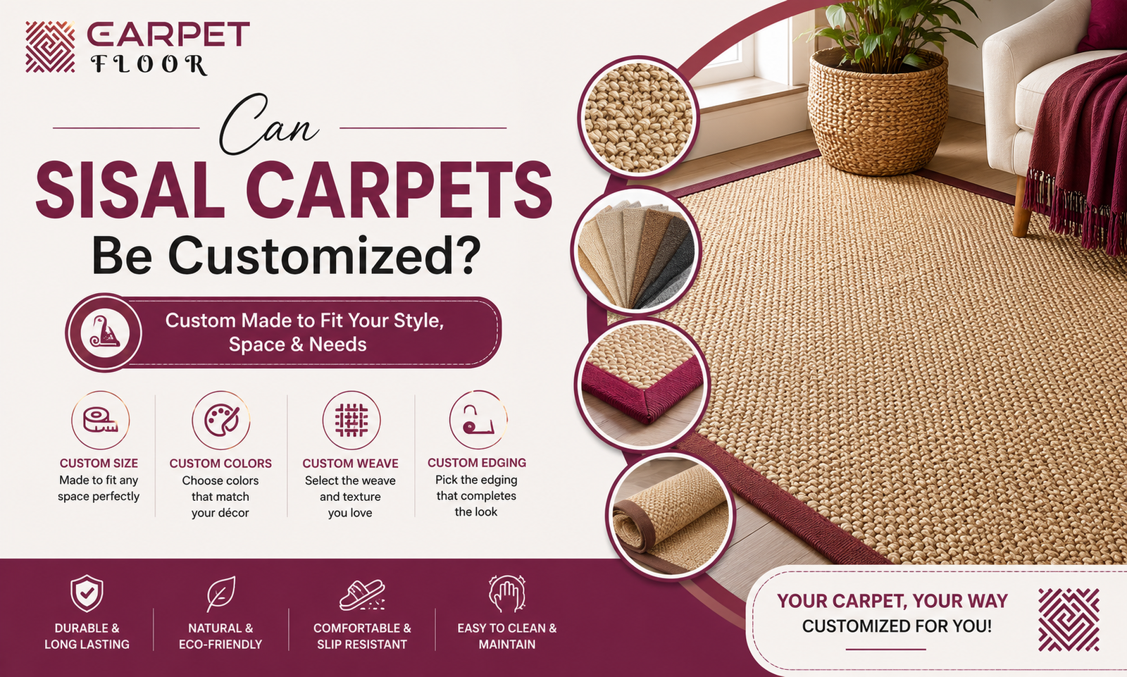 Can Sisal Carpets Be Customized