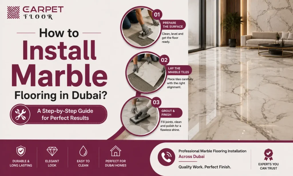 How to install marble flooring in dubai