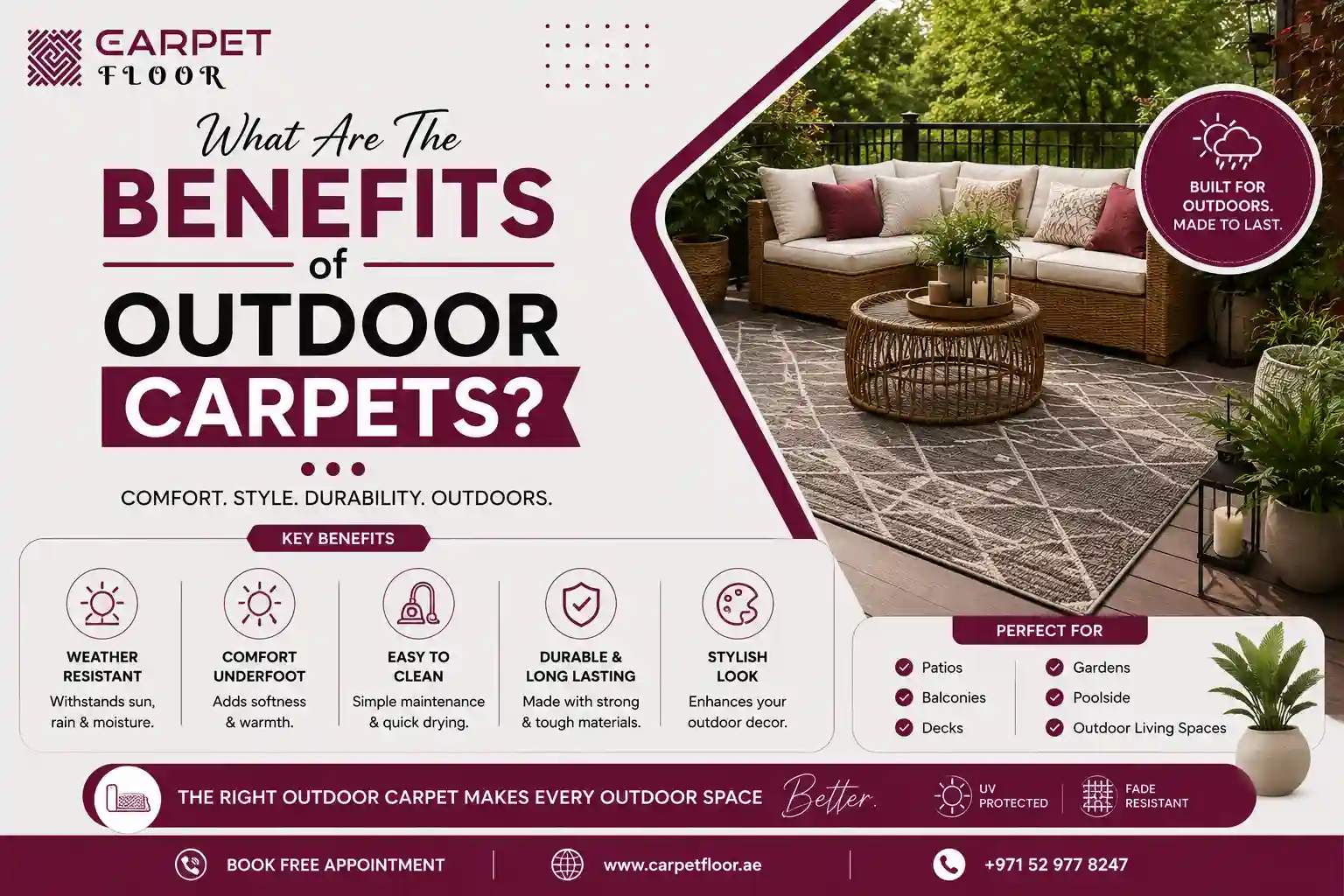 What Are The Benefits of Outdoor Carpets