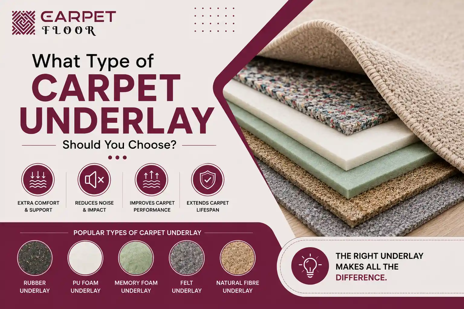 What Type of Carpet Underlay Should You Choose