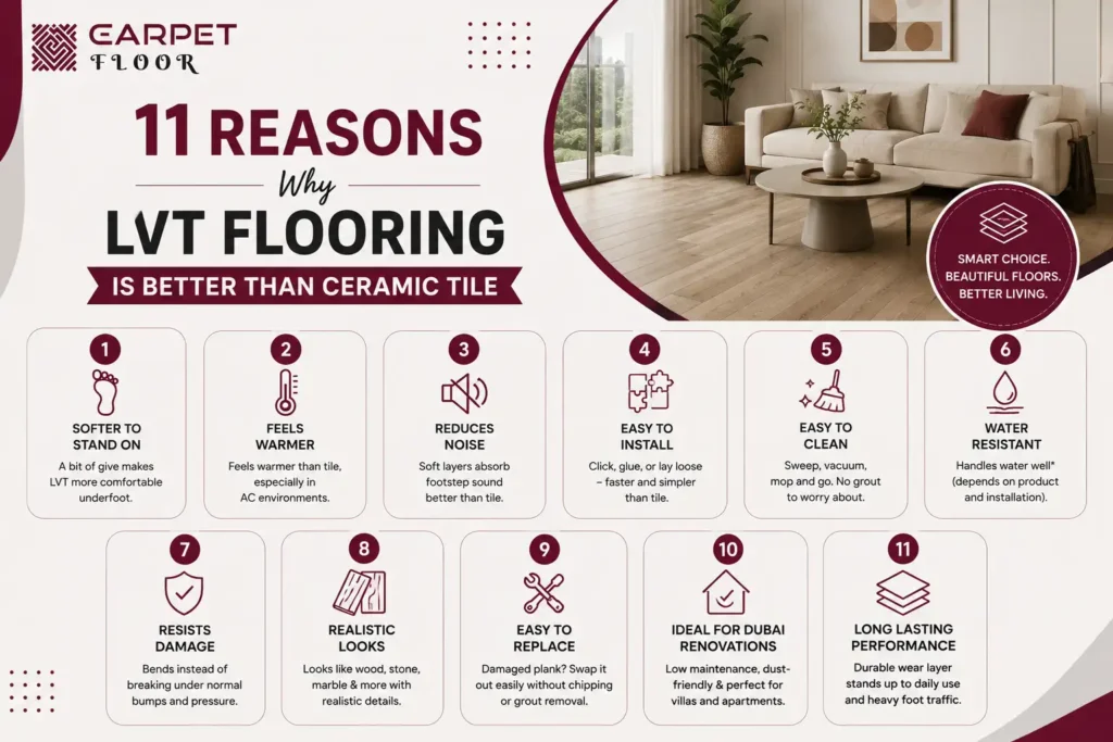 Why LVT Flooring Is Better Than Ceramic Tile