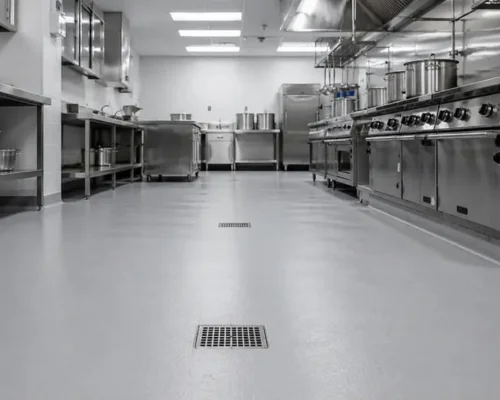 Dubai kitchen area floor painting epoxy
