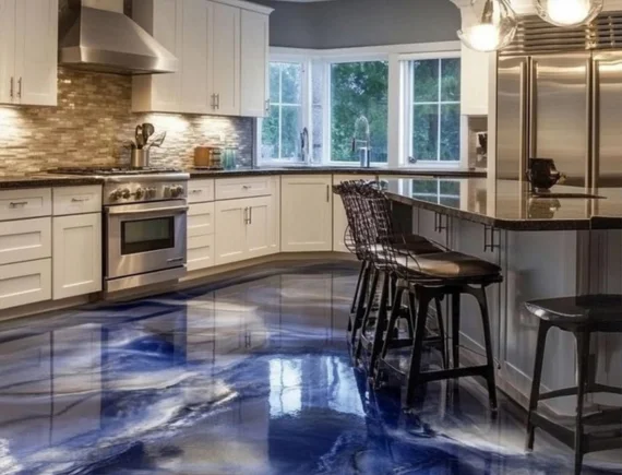Kitchen epoxy painting