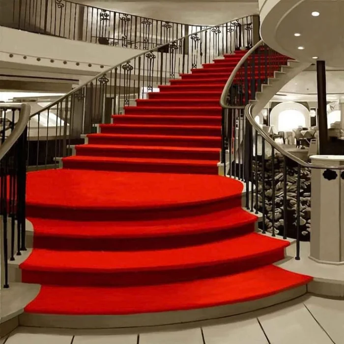 get Restaurant red Stair carpets