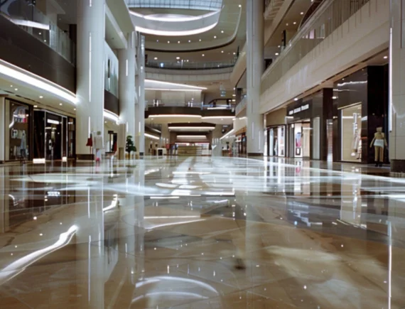 Shopping Malls epoxy painting Dubai