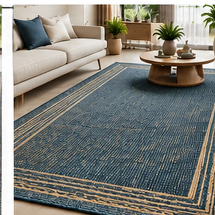 jute blue rugs