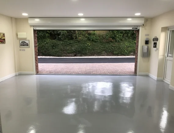grey garage floor painting Dubai