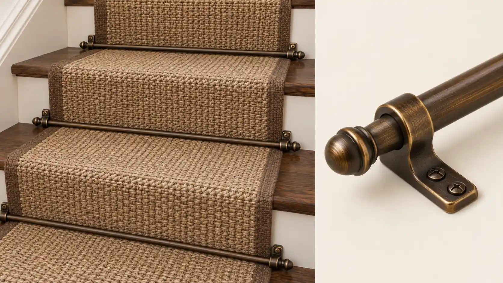 Antique bronze stair rods Dubai